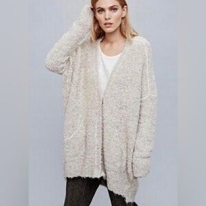 Free People Alpaca Slouchy Fuzzy Oversized Cardigan Size Small